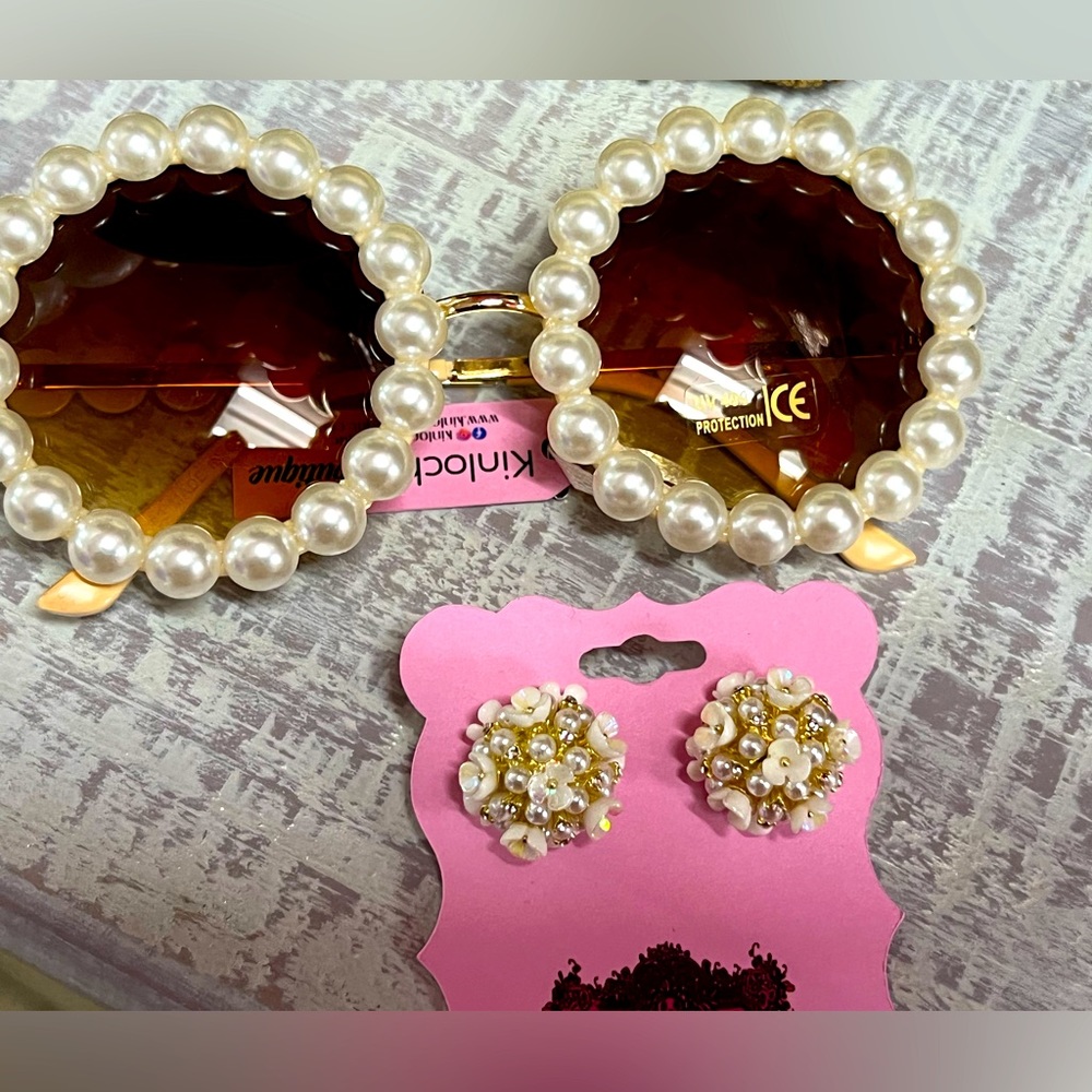Pearl Shades and Pearl earrings 2PC Set